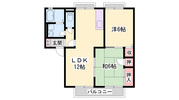 サティ宝殿の物件間取画像